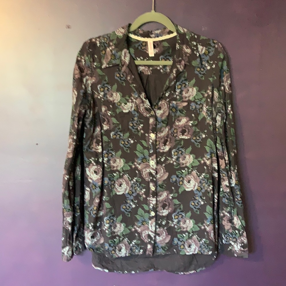 Floral button up
